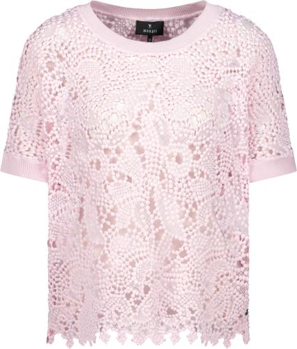 Pullover mit Spitzenmuster 40 - French Rose