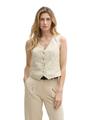 Slim Fit Anzugweste aus Twill 36 Slim Fit - Champagne