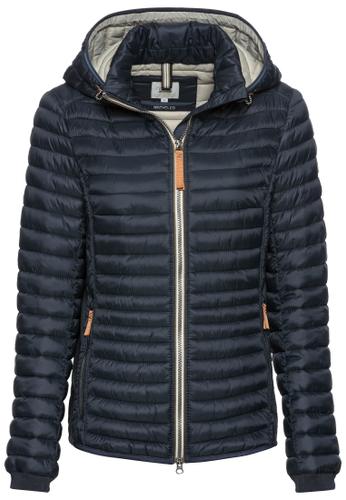 Leichte Steppjacke aus recyceltem Polyamid 46 Regular Fit - Navy