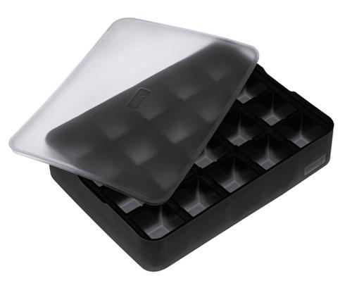 Lurch Eiswürfelbereiter Würfel 3x3cm schwarz mit Deckel - Default Title