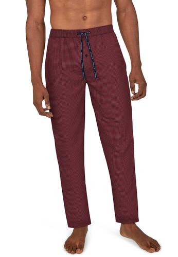 TOM TAILOR Herren Lange-Hose kariert 1er Pack 52 - Rot-dunkel-karo