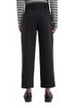 Interlock-Jersey-Hose wide 36 Wide Fit - Black