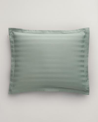 Sateen Kopfkissenbezug mit Streifen 40X80 - Clay Green