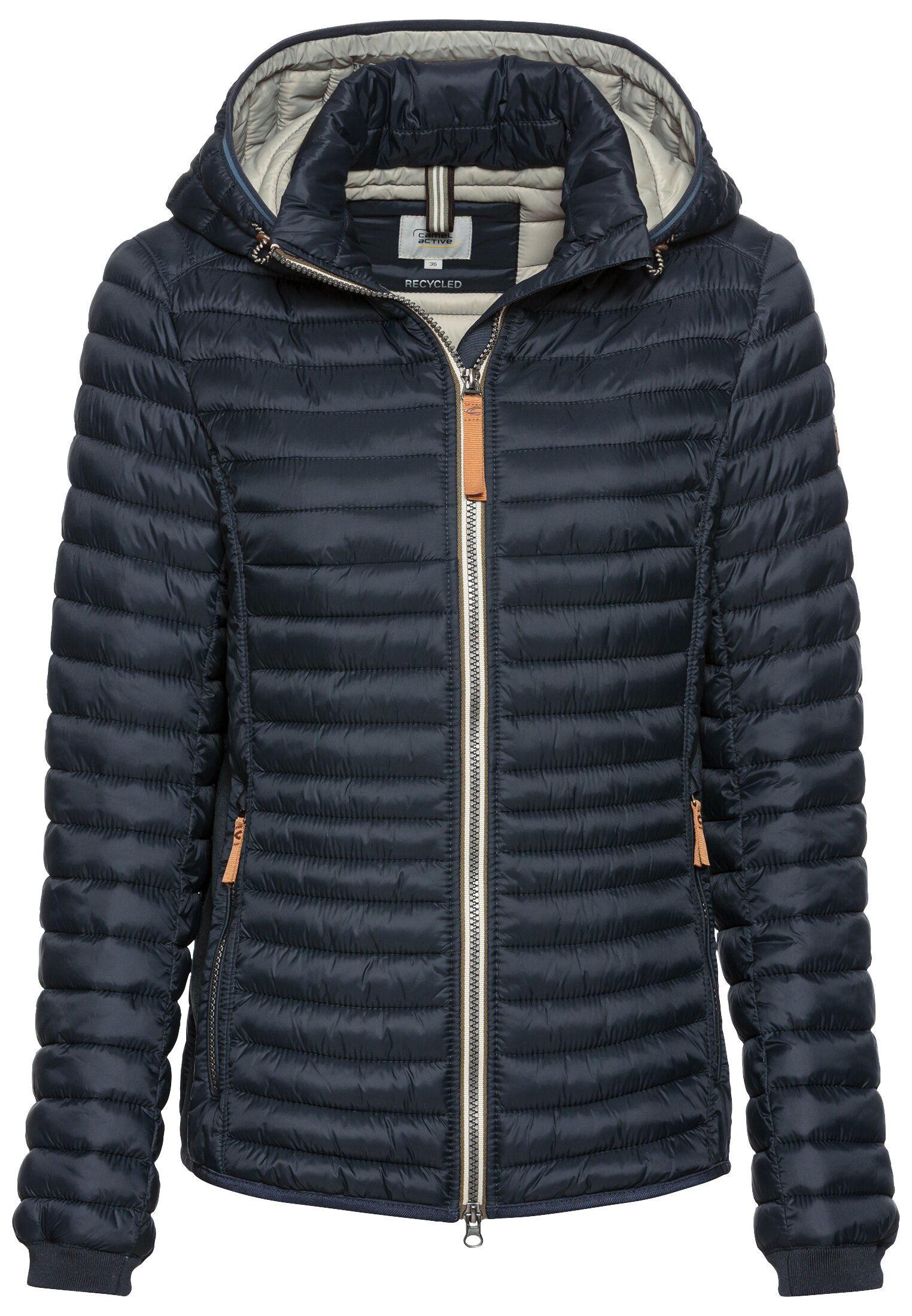 Leichte Steppjacke aus recyceltem Polyamid 46 Regular Fit - Navy