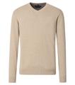 Pullover mit V-Ausschnitt uni 004430 L - Beige