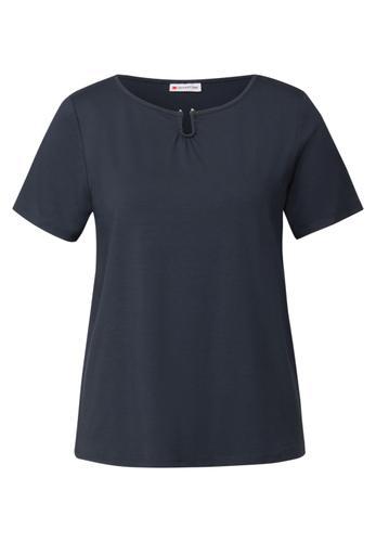 Jersey-Shirt mit Cut-Out 38 - Deepwater Blue