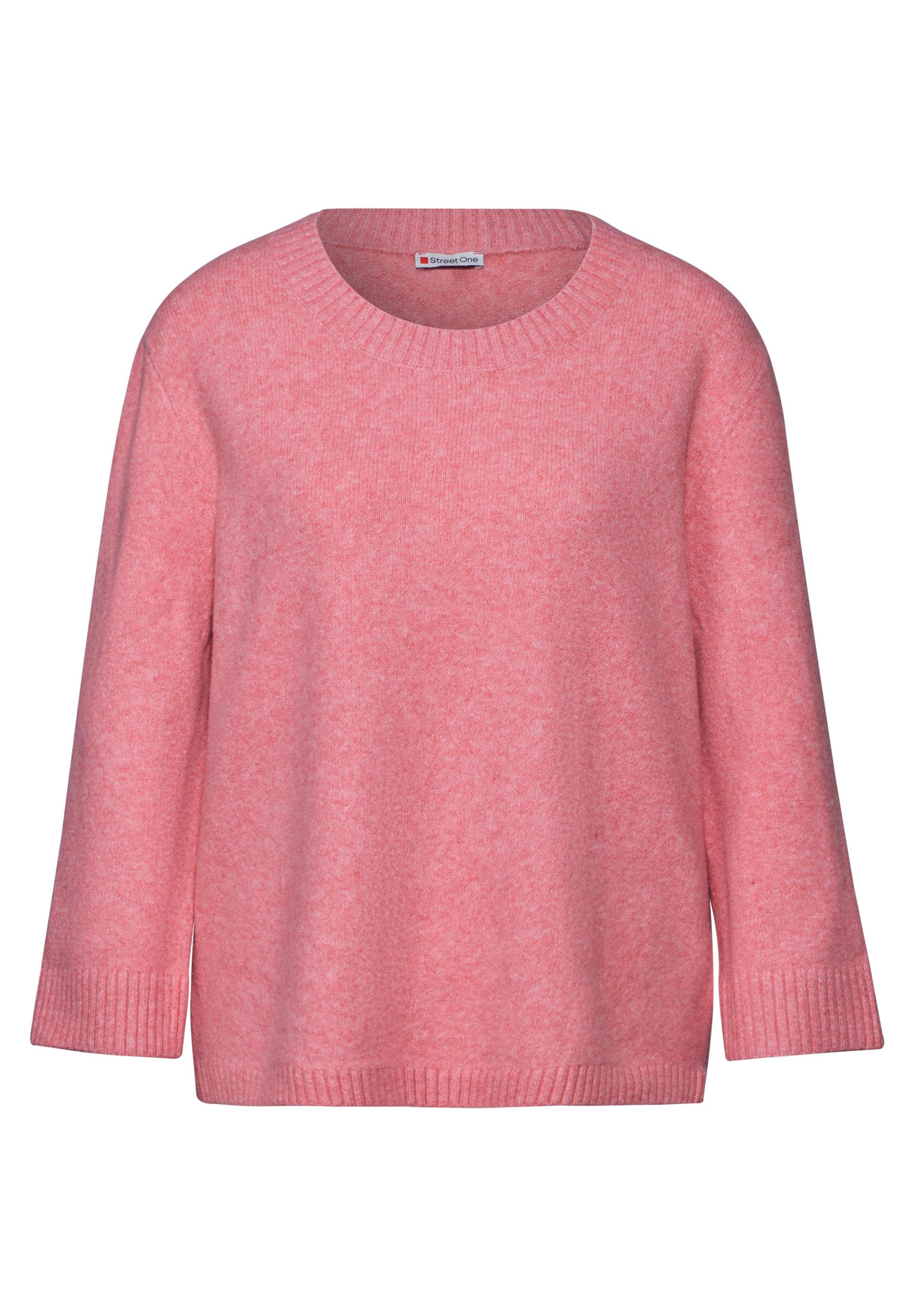 Strickpullover mit Rundhals 36 - Sugar Coral Mel.