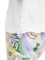 Lässiges T-Shirt mit Kordelzug Weiß 36