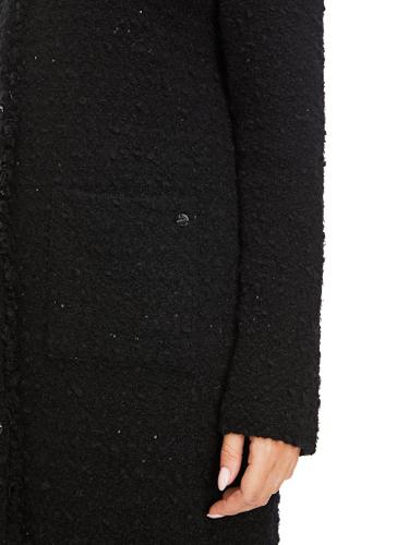 In Deutschland gestrickter Cardigan Schwarz 40