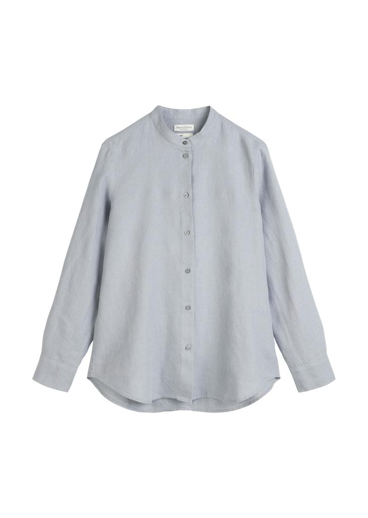 A-Shape-Leinenbluse regular Blau 42