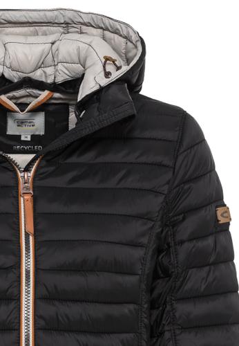 Leicht wattierte Steppjacke aus recyeltem Polyamid 36 Regular Fit - Black