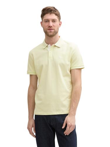 Piqué Poloshirt aus Baumwolle XXL Regular Fit - Lime Cream Green