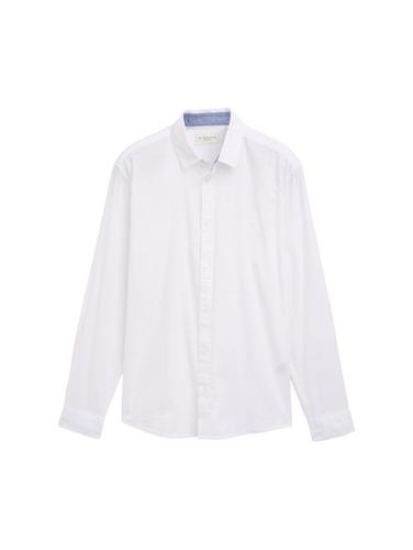 Regular Fit Chambray Hemd XL Regular Fit - White