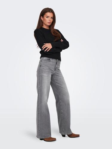 ONLMADISON BLUSH HW WID DNM REA0938 NOOS S/32 Weiter Beinschnitt - Light Grey Denim