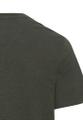 Kurzarm Henleyshirt aus reiner Baumwolle Grün 4XL