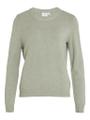 VIRIL O-NECK L/S  KNIT TOP - NOOS L Normal geschnitten - Oil Green