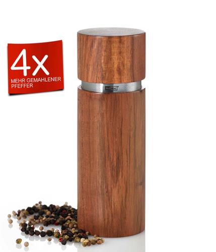 AdHoc Salz-/Pfeffermühle »Profi CeraCut Mahlwerk Akazienholz 19 cm«