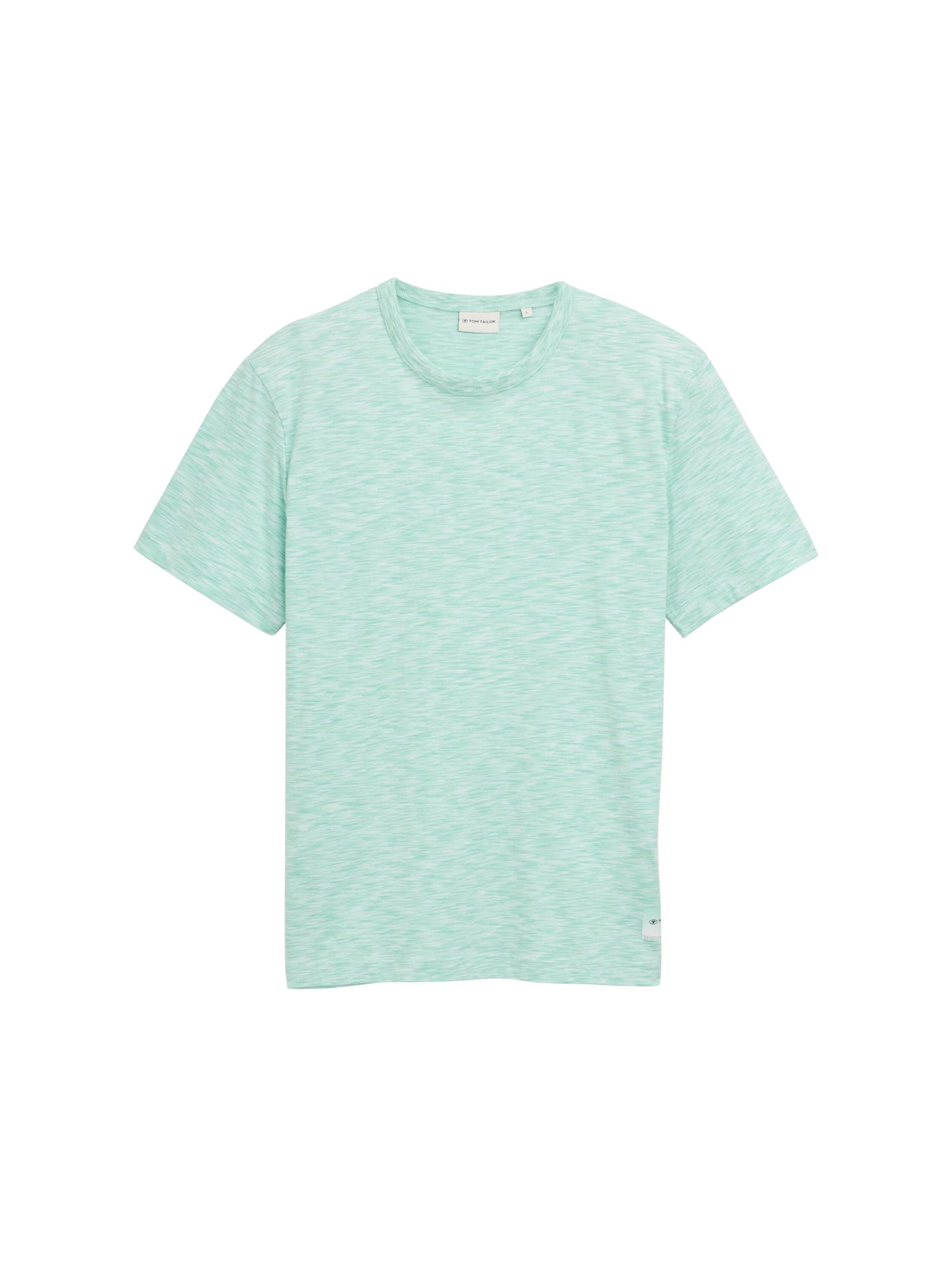 T-Shirt in Melange-Optik XXL Regular Fit - Bright Green Tonal Spacedye