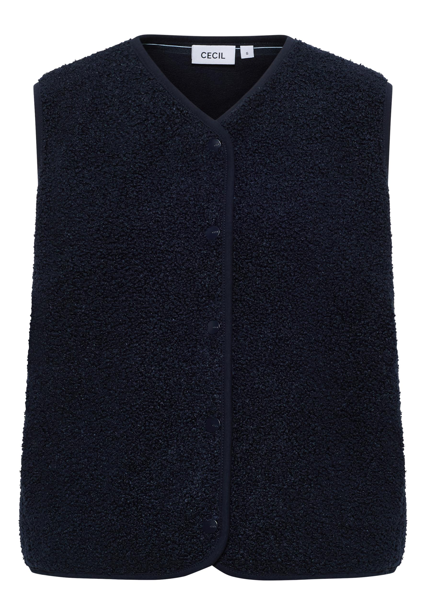 Weste in Wolloptik XL - Urban Dark Blue