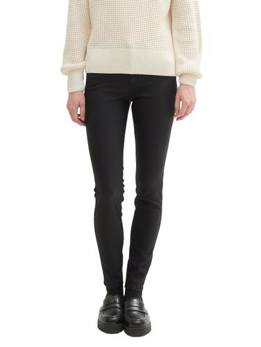 TTNELA EXTRA SKINNY Coated Jeans 27/32 Skinny Fit - Coated Black Denim
