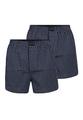 Web-Shorts 2er Pack L - Blau-dunkel-karo
