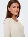 ONLLINE L/S O-NECK TOP BOX JRS S Normal geschnitten - Cloud Dancer