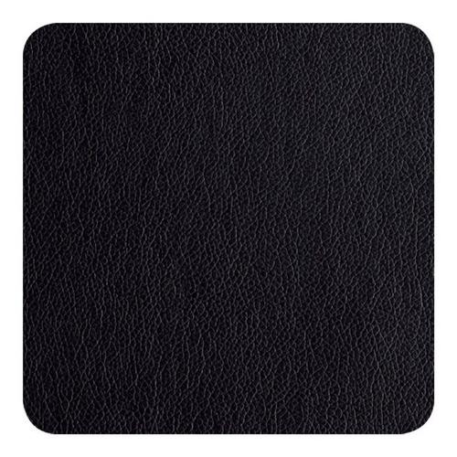 Glasuntersetzer Lederoptik schwarz 10x10cm 4Stück