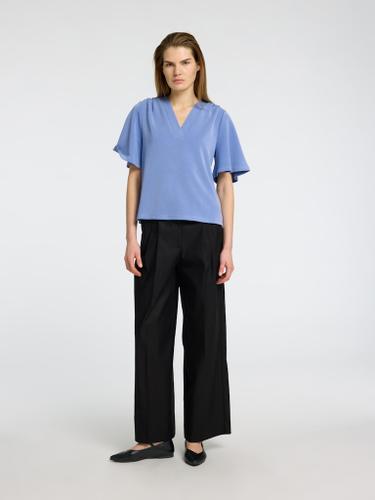 SLFTENNY SS V-NECK TOP NOOS Blau XS