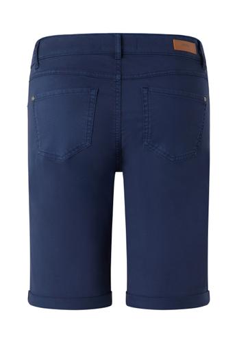 123280000-220 BERMUDA TURN UP 34 STRAIGHT FIT - Midnight Blue