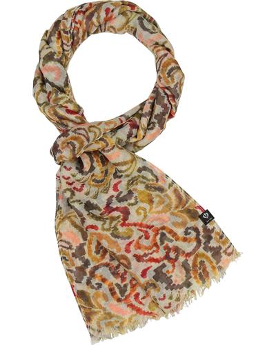 Schal Sustainability Edition - Schal mit abstrahiertem Paisley-Muster OS - Khaki