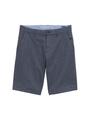 Regular Chino Shorts aus Baumwolle 33 Regular Fit - Navy Blue White Structure