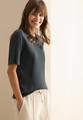 Basic Rippstruktur T-Shirt L - Slate Khaki