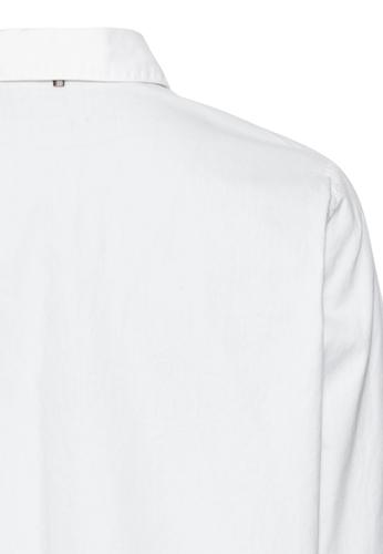 Langarm Bluse aus reiner Baumwolle S Regular Fit - Milk White
