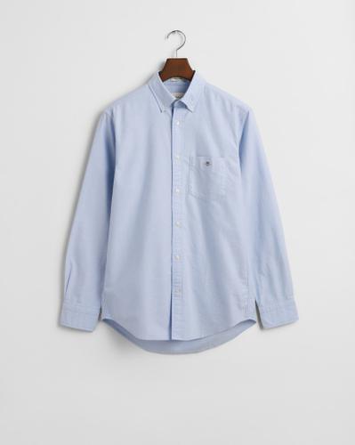 Regular Fit Classic Oxford-Hemd Blau L