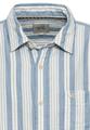 Streifenhemd aus reiner Baumwolle XL Regular Fit - Elemental Blue