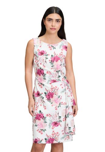 Blumenkleid 40 Figurumspielend - Cream/pink