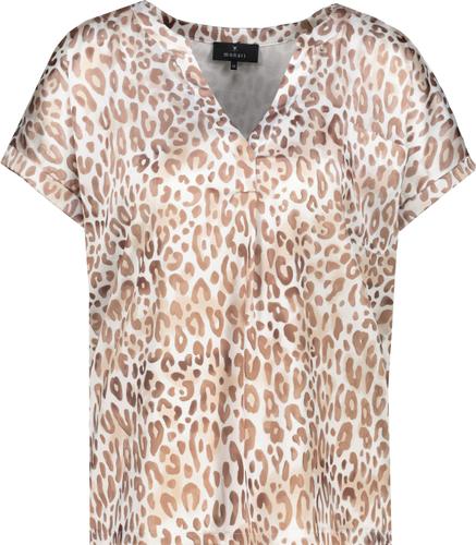 Blusenshirt mit Leomuster 36 - Camel Gemustert