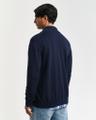 Casual Cotton Strickjacke mit Reißverschluss Blau L