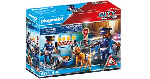 Playmobil® Playmobil® Konstruktions-Spielset »Polizei-Straßensperre (6878), City Action«, Made in Germany
