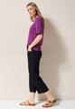 Basic Rippstruktur T-Shirt L - Anemone Pink