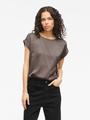 VIELLETTE S/S SATIN TOP - NOOS 40 Normal geschnitten - Falcon