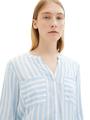 Bluse mit Streifenmuster 46 Regular Fit - Offwhite Blue Vertical Stripe