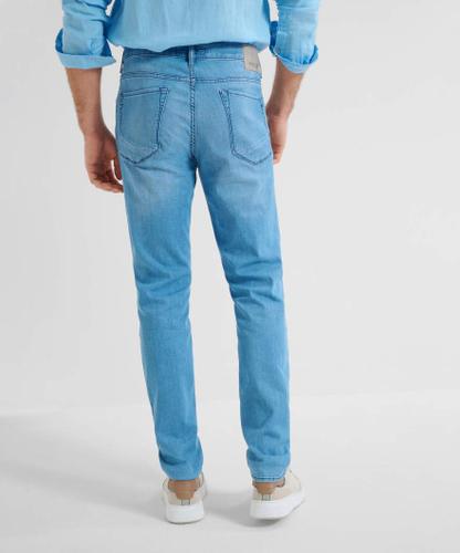 Style Chuck 36/32 Five-Pocket-Jeans, Herrenjeans, Zusätzliche Coinpocket, Einschubtaschen vorn, Aufgesetzte Gesäßtaschen, Verdeckter Reißverschluss, Modern Fit, Gerader Schnitt, Normale Leibhöhe, Normale Fußweite - Light Blue Used