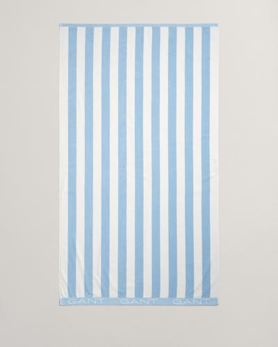 Strandtuch mit Blockstreifen 100X180 - Fresh Blue