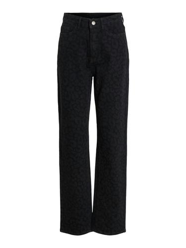 VIKELLY JAF HW STRAIGHT JEANS BLK-LEO 40/32 Gerade geschnitten - Black Beauty