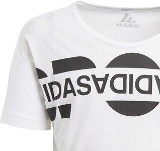 ADIDAS Kinder T-Shirt Boxy Graphic 170 in Weiß