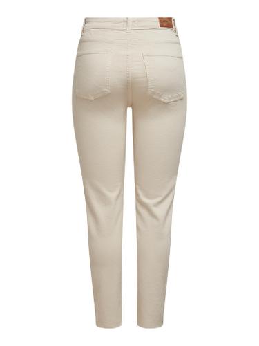 ONLY ONLEMILY  LIFE HW ST RAW CRPANK COL NOOS ecru 28