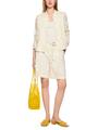 Feminine Jacke mit Biesenverzierung 38 - Bright Ecru
