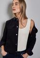 Basic Top in Unifarbe 46 - Off White
