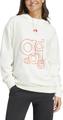 ADIDAS Damen Kapuzensweat French Terry Print L in Grau